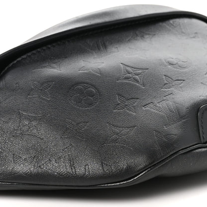 Louis Vuitton Calfskin Monogram Shadow Discovery Bumbag Black 8 of 9