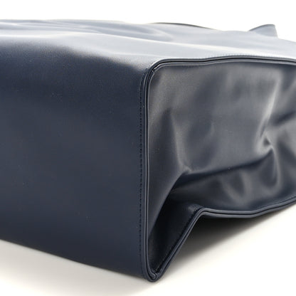 Telfar Vegan Leather Medium Shopping Bag Navy 8 of 8