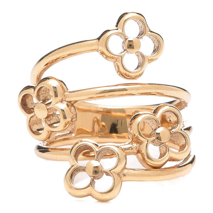Louis Vuitton Flower Full Ring S Gold 1 of 6
