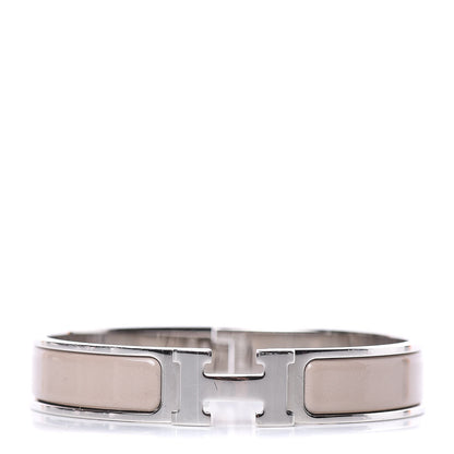 Hermes Enamel Narrow Clic Clac H Bracelet GM Marron Glace 1 of 5