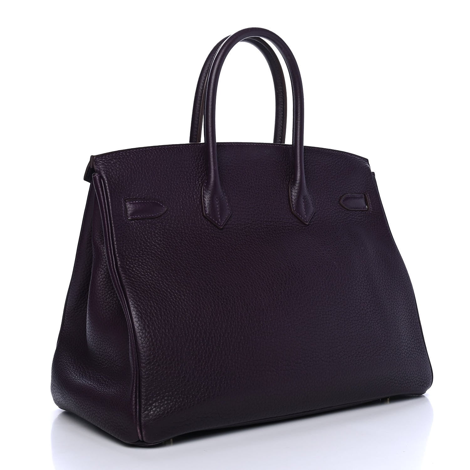 Hermes Taurillon Clemence Birkin 35 Raisin 2 of 12