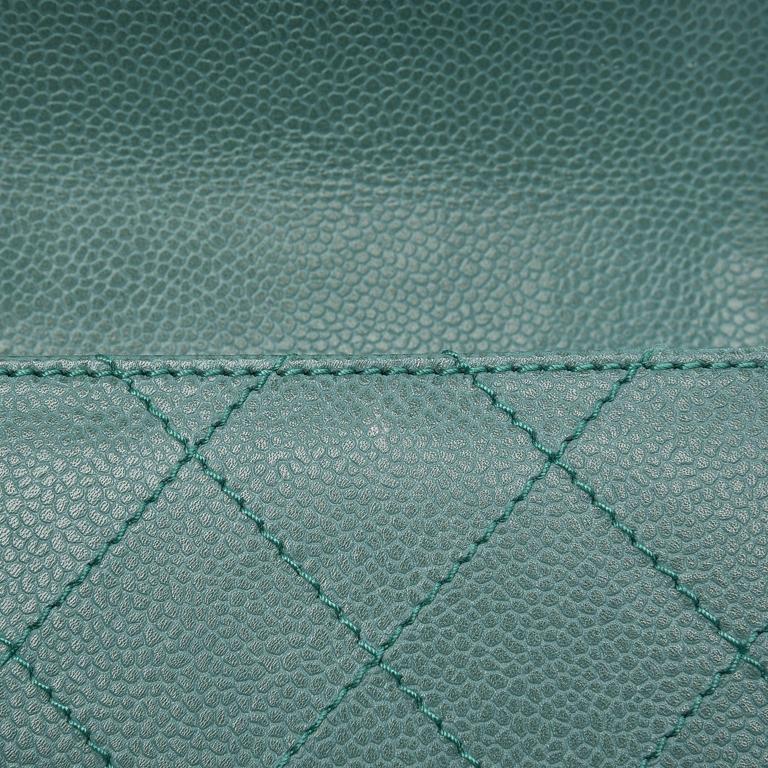 Chanel Caviar Flap Shoulder Bag Green 14 of 21