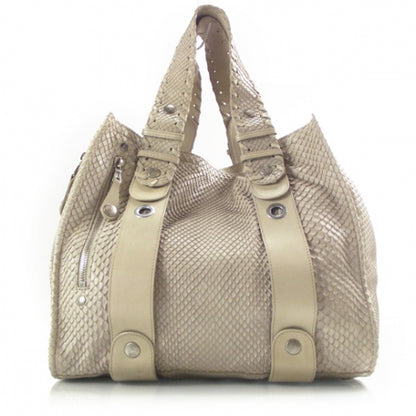 Chloe Python Silverado Tote Ivory 1 of 10