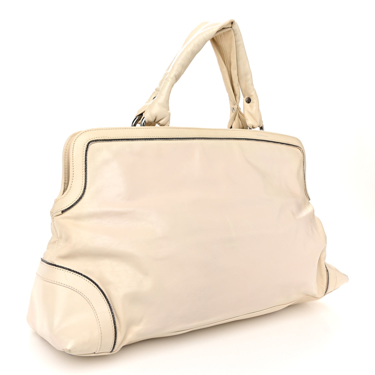 Chanel Calfskin Soho CC East West Tote White 3 of 11