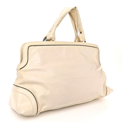 Chanel Calfskin Soho CC East West Tote White 3 of 11