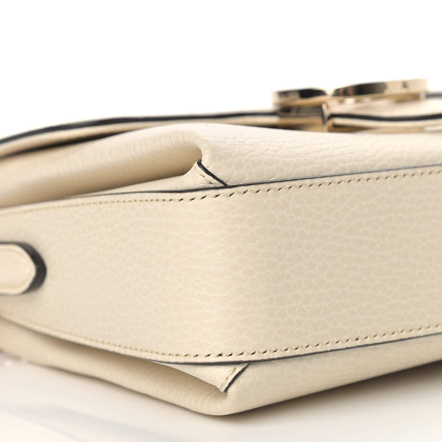 Gucci Dollar Calfskin Interlocking G Crossbody Bag Ivoire 8 of 10