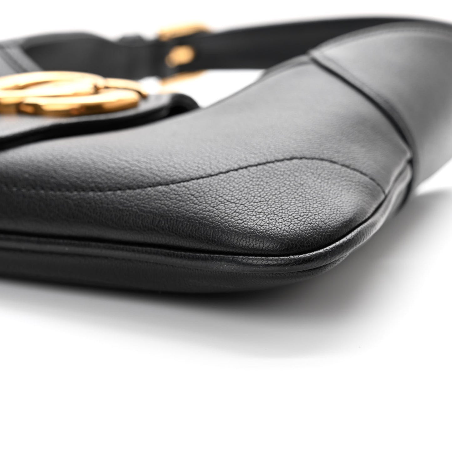 Goatskin Small GG Aphrodite Shoulder Bag Black