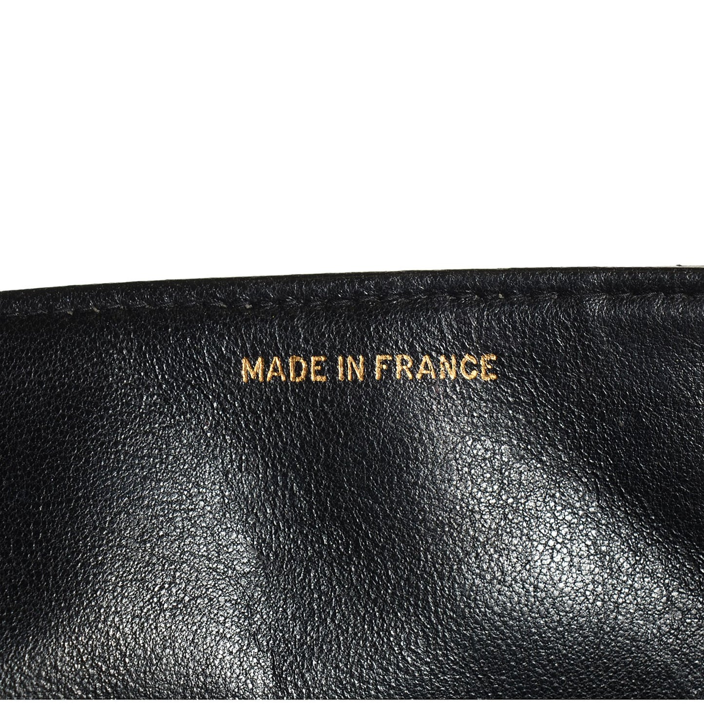 Lambskin Quilted Jumbo Flap Black