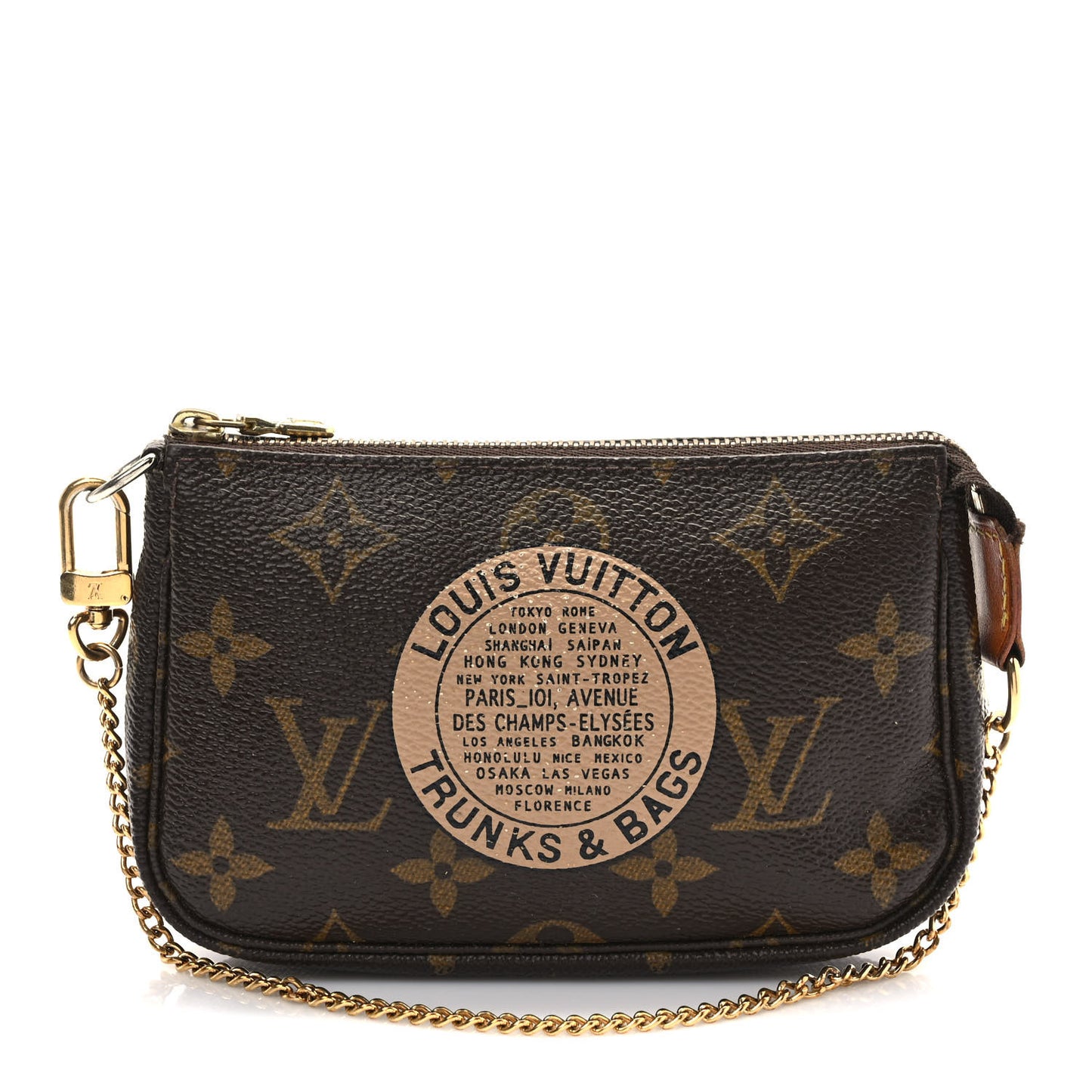 Monogram Complice Trunks and Bags Mini Pochette Accessories Beige
