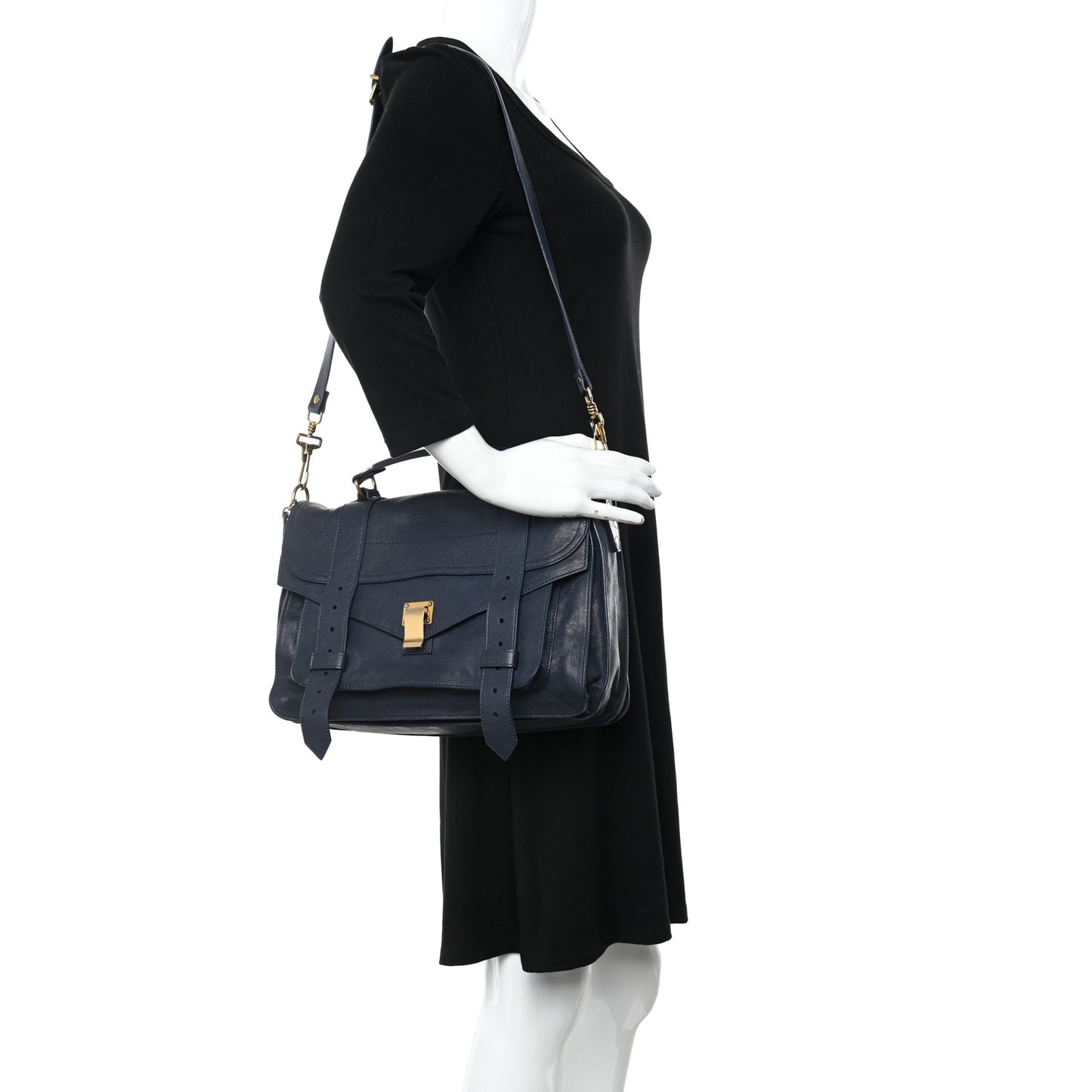 Lambskin Medium PS1 Satchel Midnight