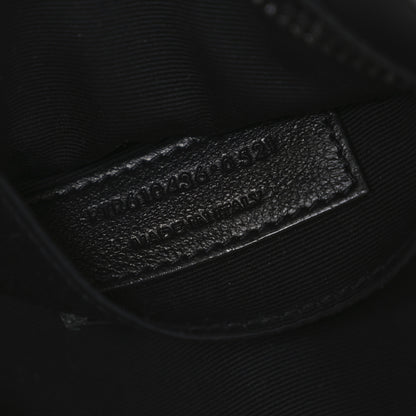 Saint Laurent Calfskin Matelasse Chevron Round Vinyle Camera Bag Black 7 of 10