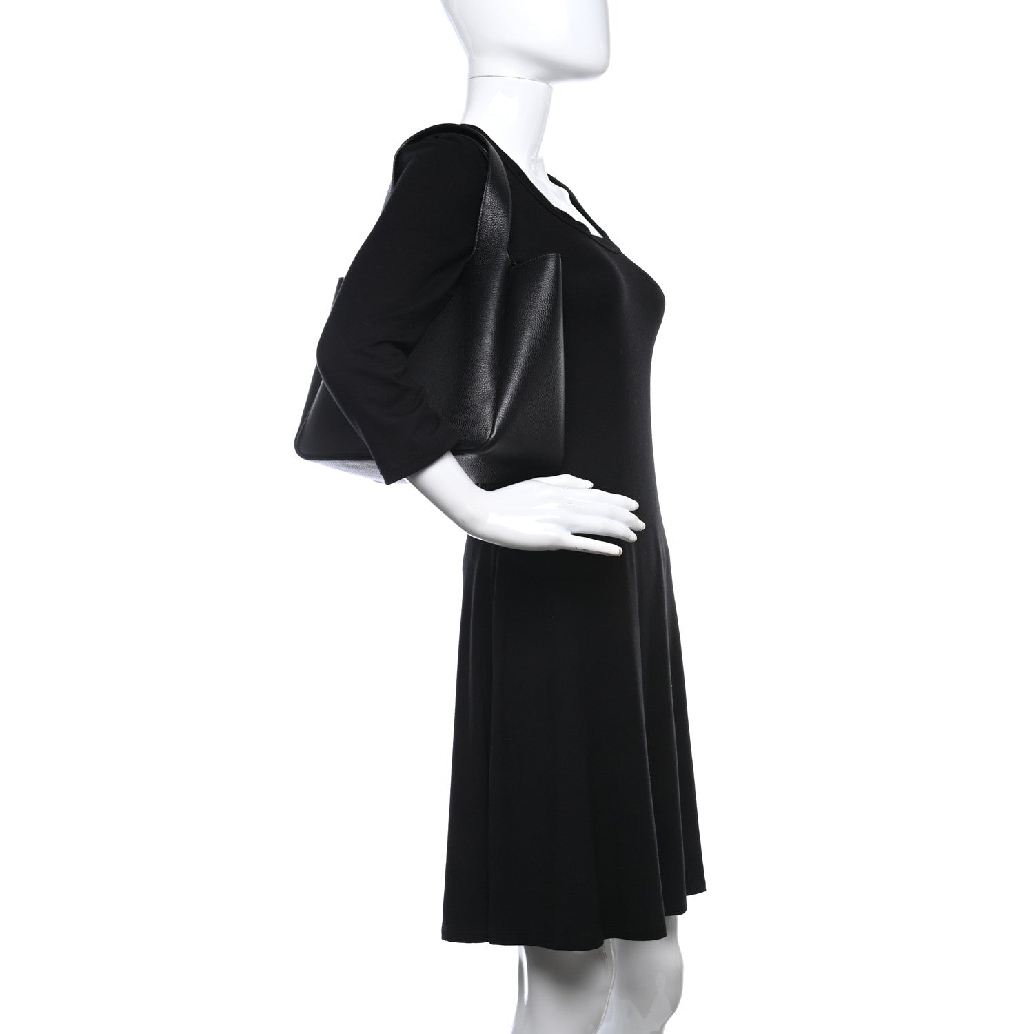 Prada Vitello Daino Soft Medium Dynamique Tote Black 2 of 8