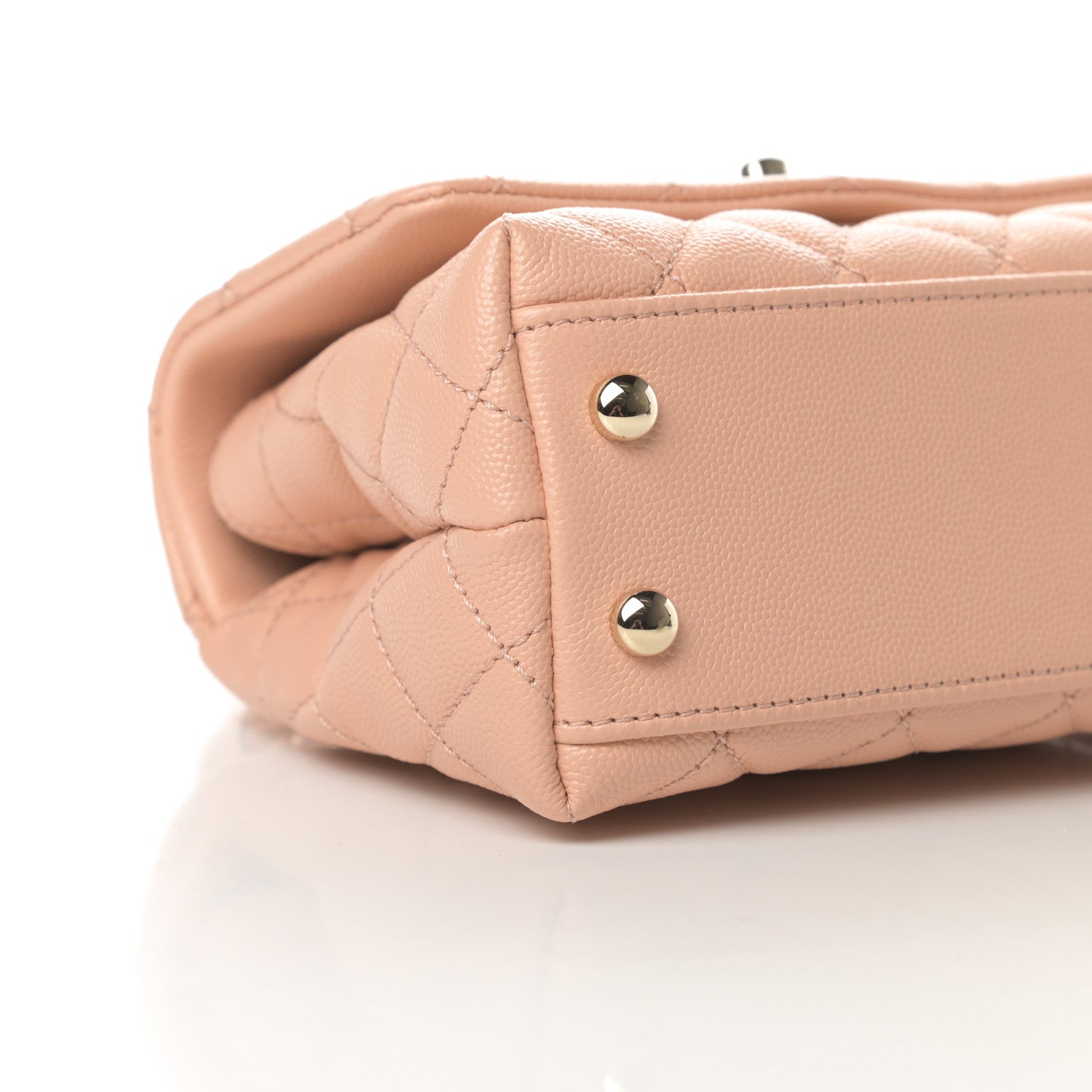 Chanel Caviar Quilted Extra Mini Coco Handle Flap Rose Clair 9 of 11
