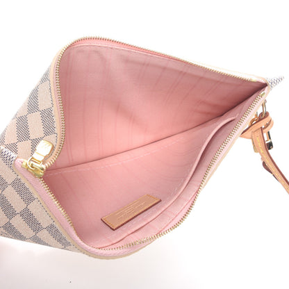 Louis Vuitton Damier Azur Neverfull MM GM Pochette Rose Ballerine 5 of 7
