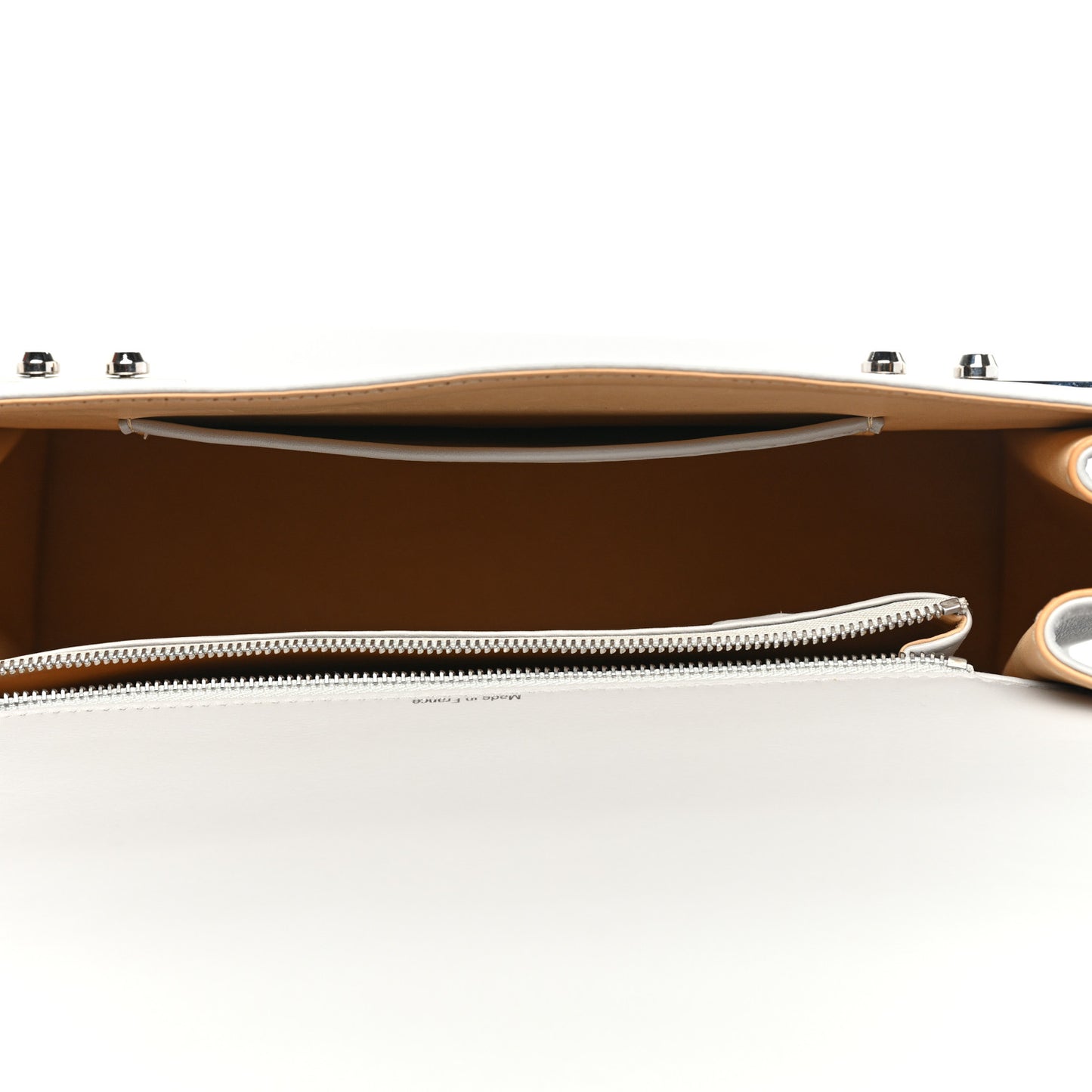 Calfskin GM Tempete Satchel Grey