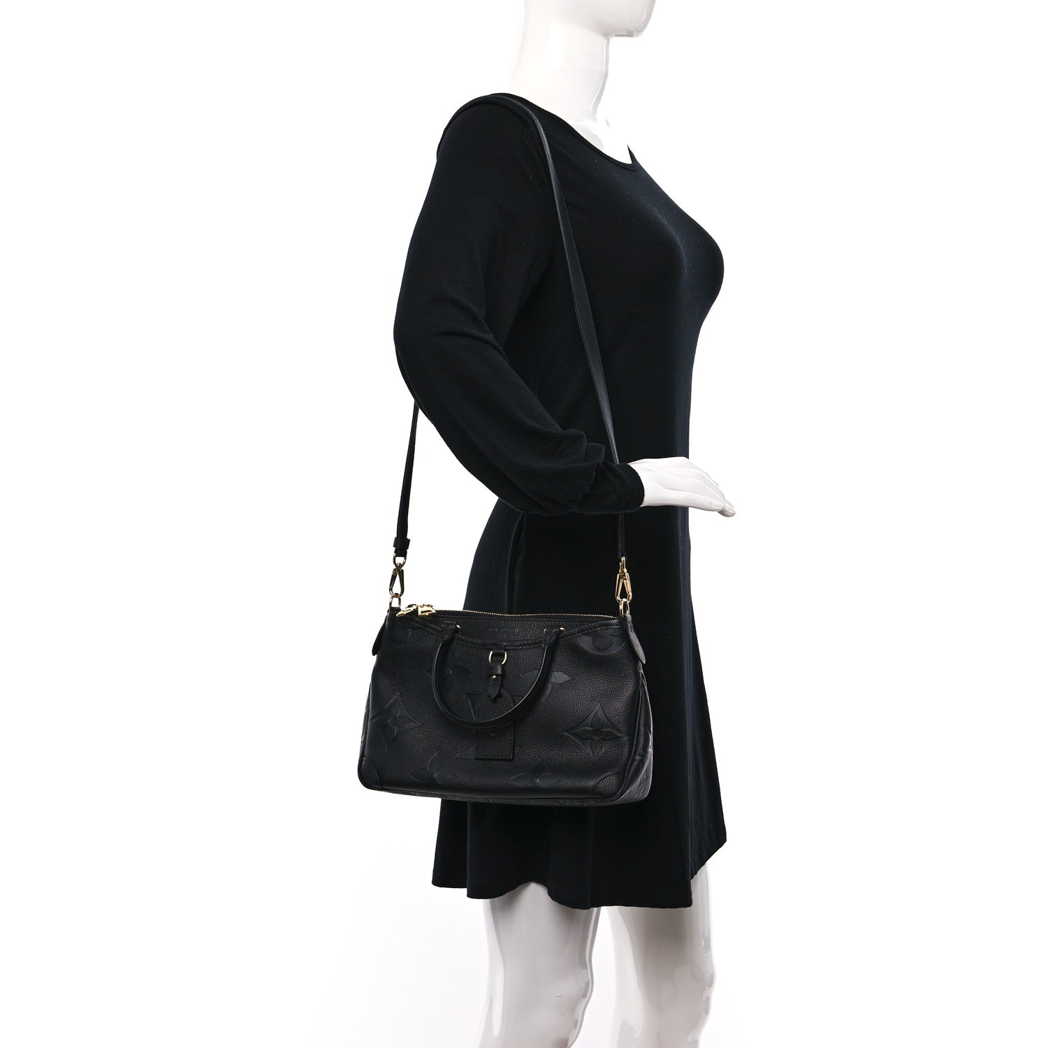 Louis Vuitton Empreinte Monogram Giant Trianon PM Black 2 of 11