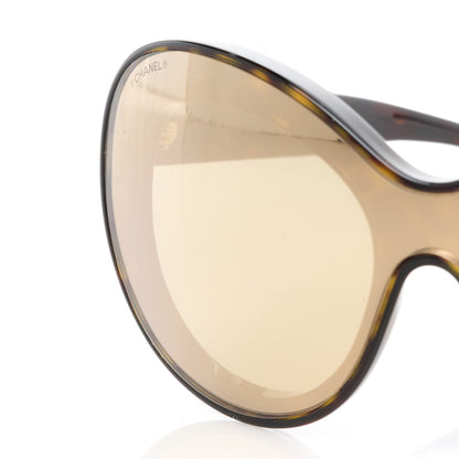 Chanel Shield Sunglasses 71281 Tortoise Gold 7 of 8