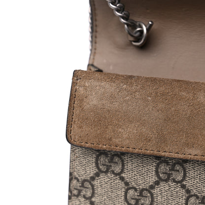Gucci GG Supreme Monogram Super Mini Dionysus Shoulder Bag Taupe 9 of 9