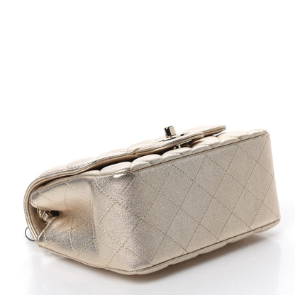 Chanel Metallic Lambskin Quilted Mini Square Flap Gold 4 of 10