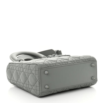 Christian Dior Ultra Matte Calfskin Cannage Small My ABCDior Lady Dior Gray 4 of 10