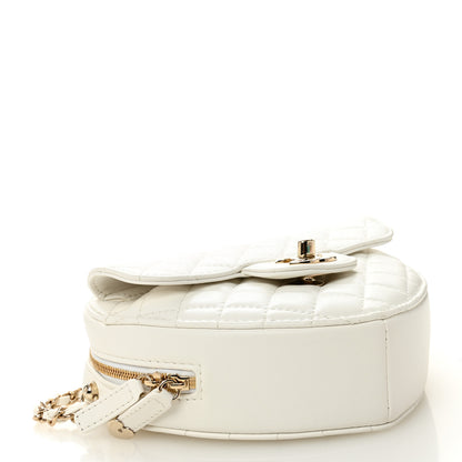 Chanel Lambskin Quilted CC In Love Heart Bag White 4 of 11