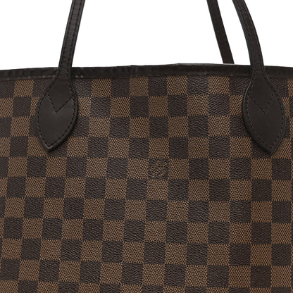 Louis Vuitton Damier Ebene Neo Neverfull MM Rose Ballerine 9 of 13