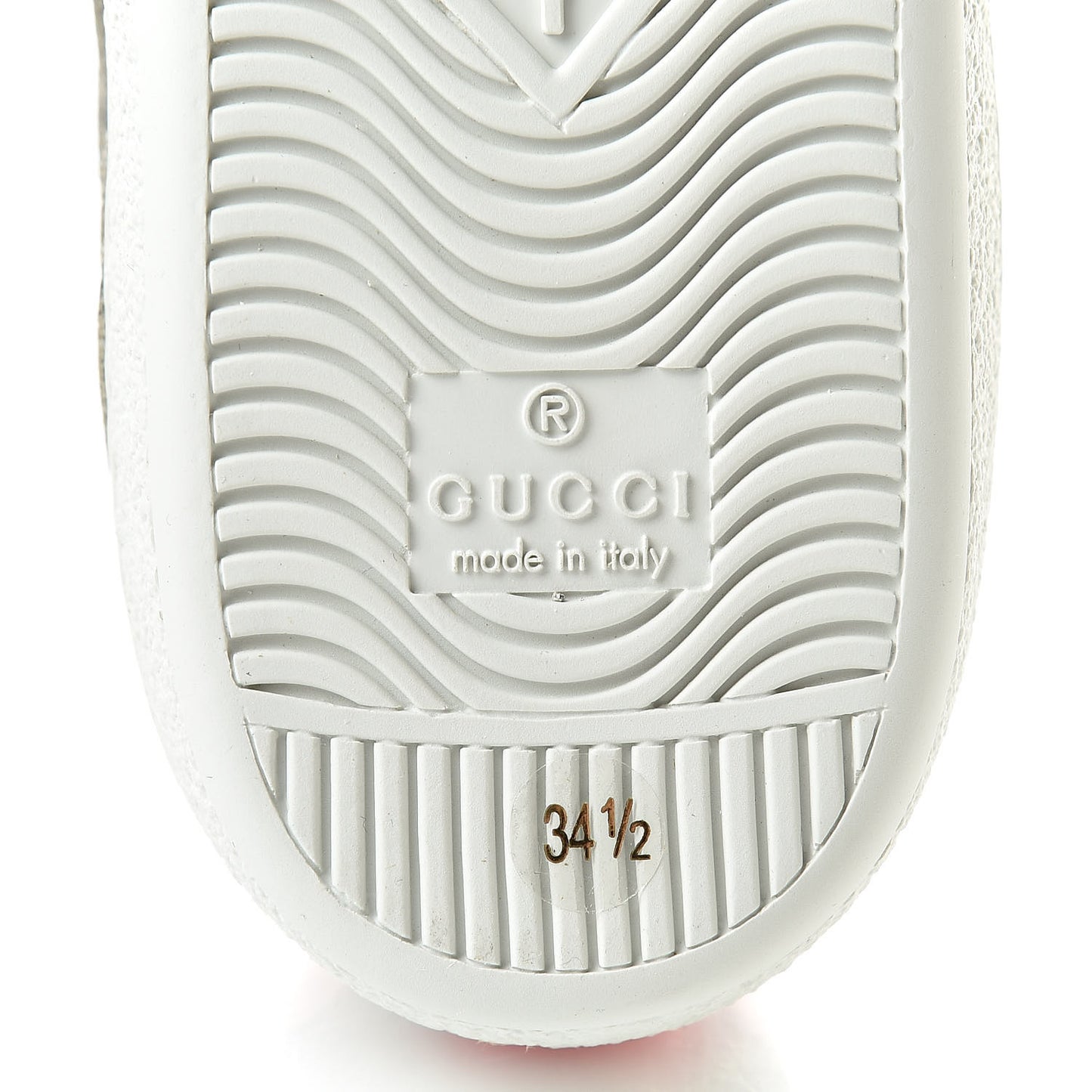 GG Supreme Monogram Ayers Web Womens Ace Sneakers 34.5 Beige