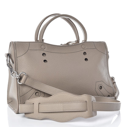 Balenciaga Veau Grana Perforated Blackout Hardware S City Gris Cendre 3 of 9