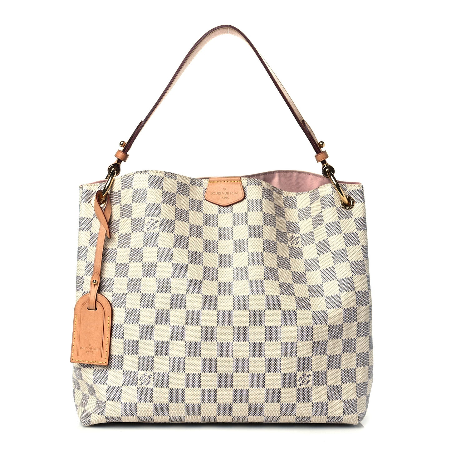 Damier Azur Graceful PM Rose Ballerine