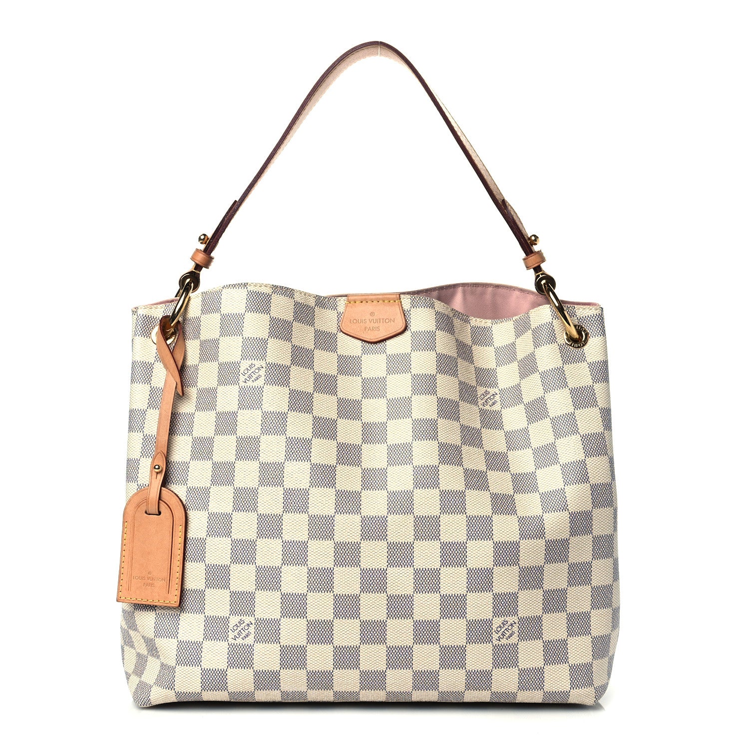 Louis Vuitton Damier Azur Graceful PM Rose Ballerine 1 of 9