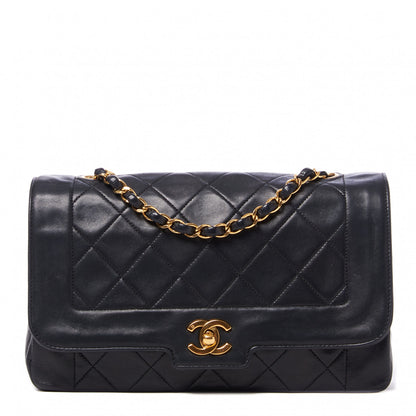 Chanel Lambskin Quilted Medium Single Flap Black 1 of 9