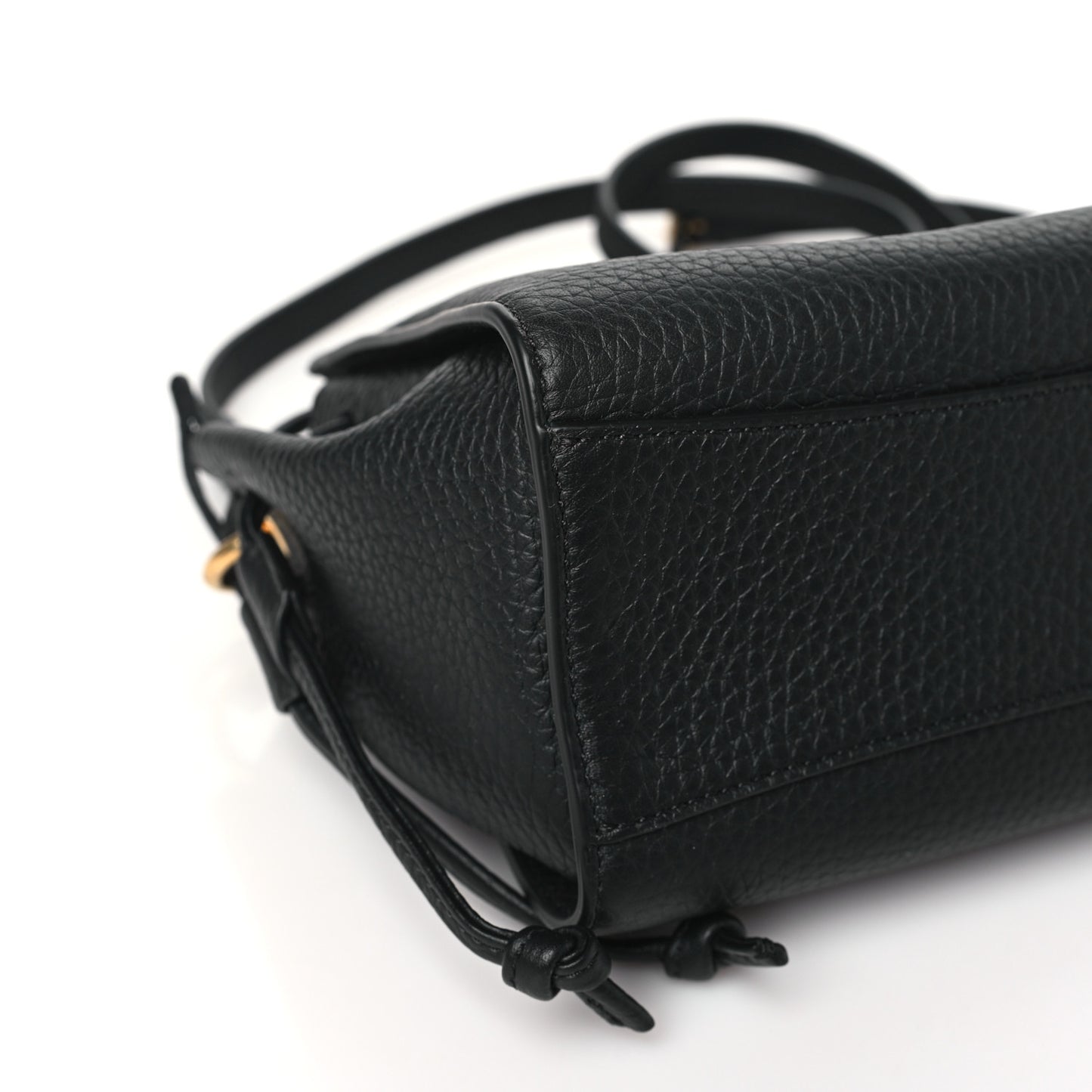 Heavy Grain Mini Iris Tote Black