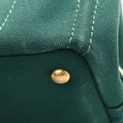 Prada Canapa Small Logo Tote Oleandro 14 of 15