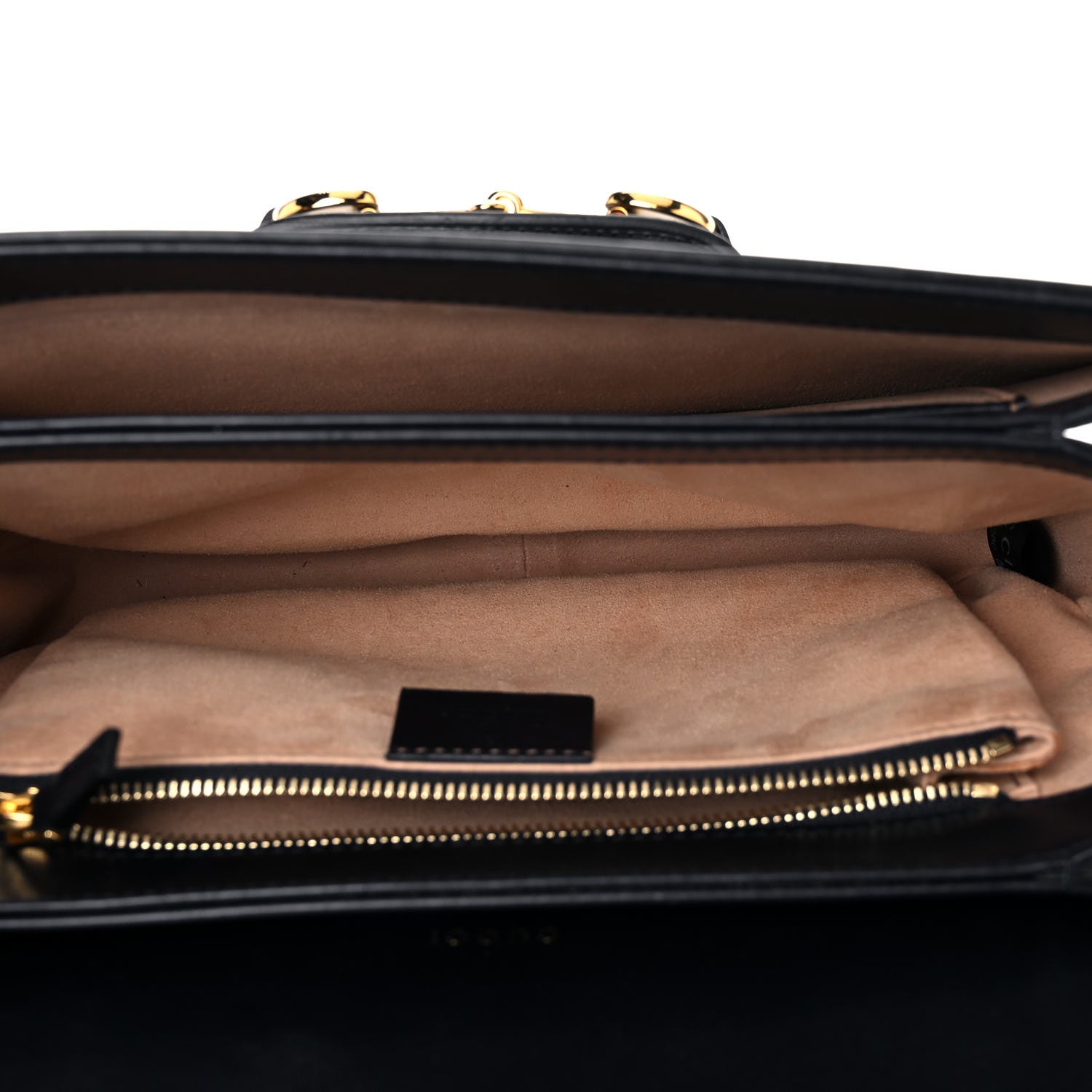 Gucci Calfskin Web Horsebit 1955 Shoulder Bag Blue 5 of 19