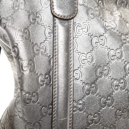 Gucci Guccissima Medium Britt Tote Silver 10 of 17