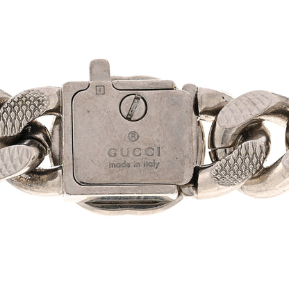 Gucci Metal Script Choker Necklace Silver 6 of 7