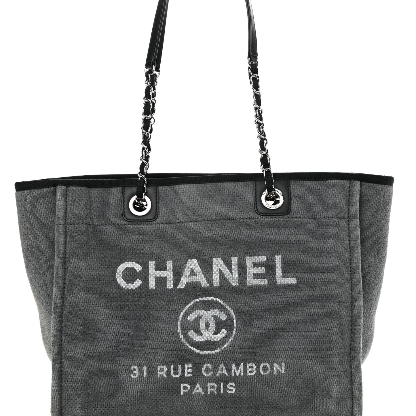 Canvas Small Deauville Tote Grey