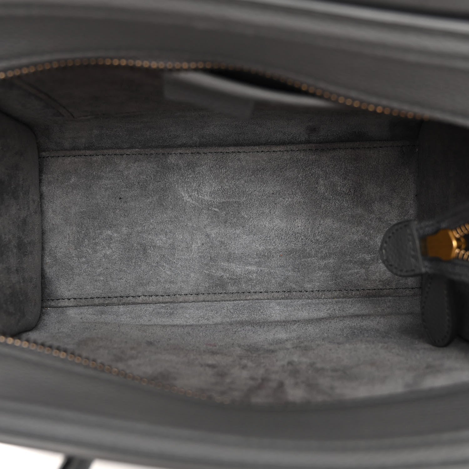 Celine Baby Drummed Calfskin Nano Luggage Kohl 5 of 9