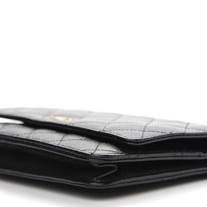 Chanel Caviar Quilted Wallet On Chain WOC Black 10 of 10
