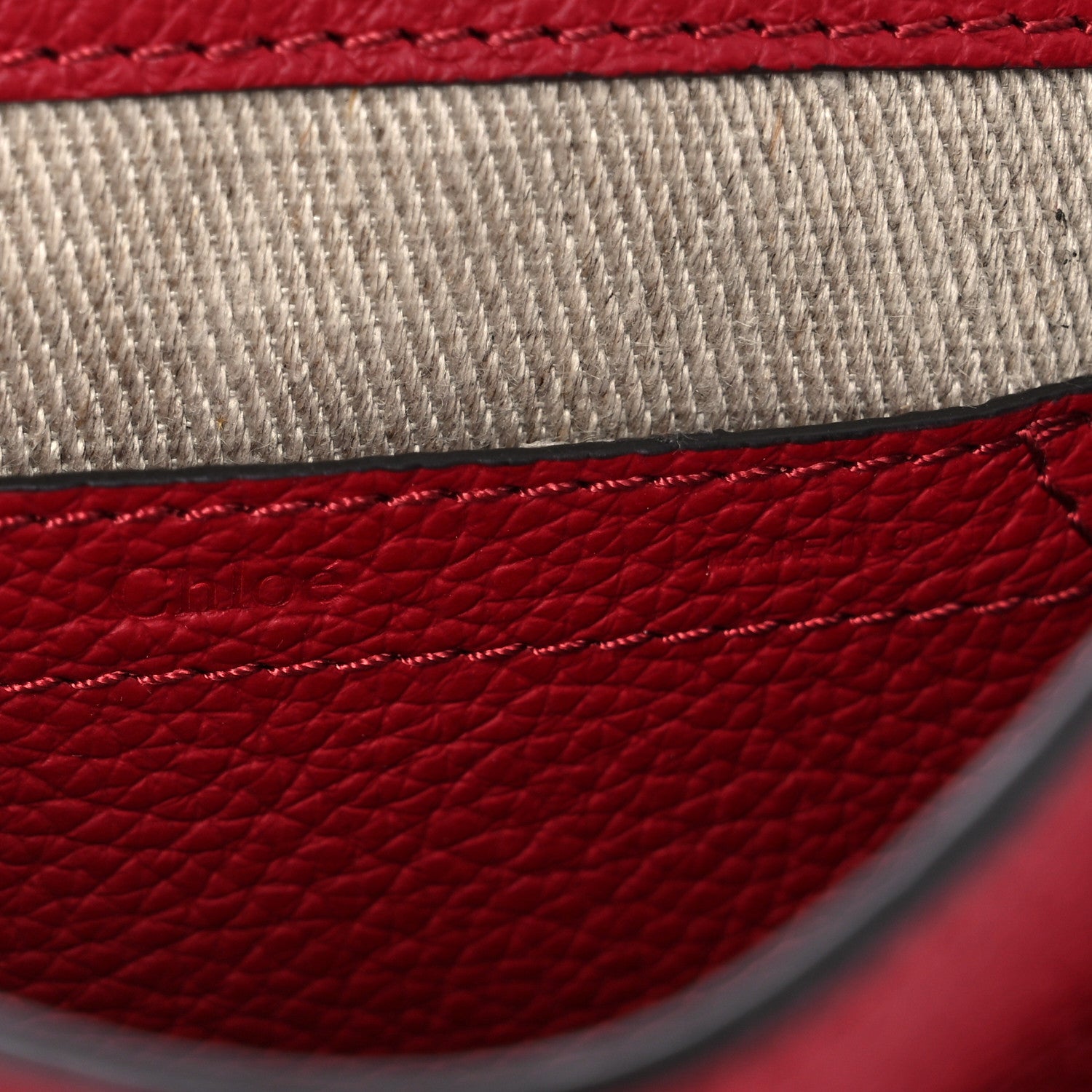 Chloe Calfskin Mini Marcie Round Crossbody Bag Red 6 of 12