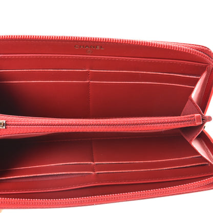 Chanel Caviar Large Timeless CC Zip Around Wallet Red 6 of 6
