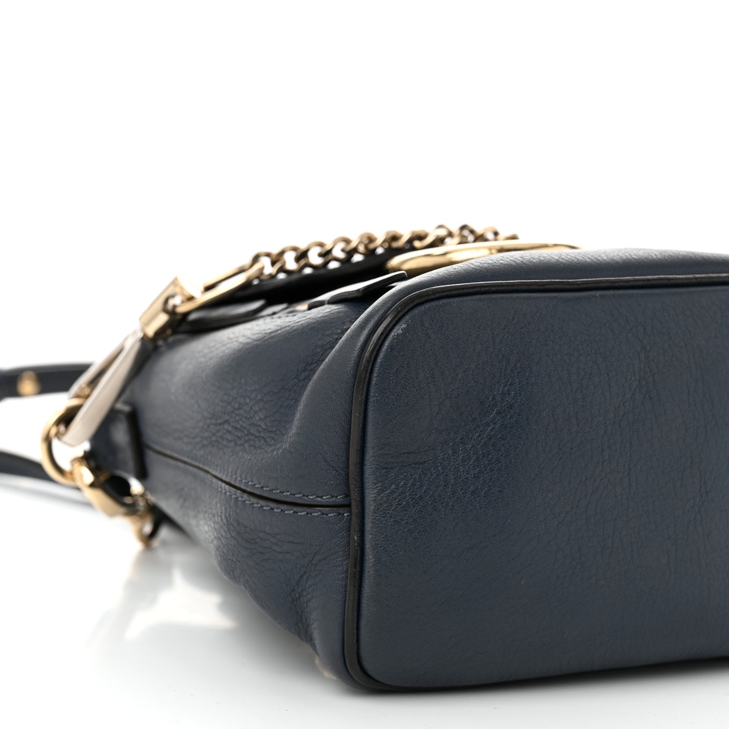Suede Calfskin Mini Faye Backpack Deep Ocean