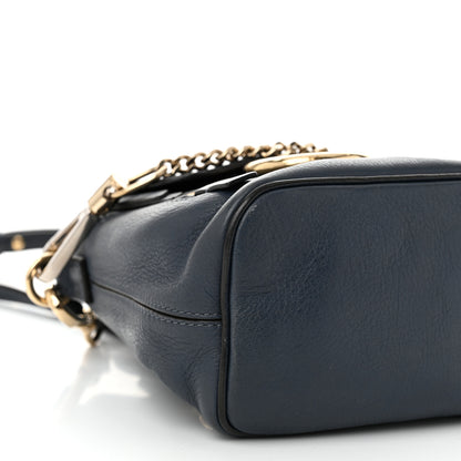 Chloe Suede Calfskin Mini Faye Backpack Deep Ocean 9 of 10