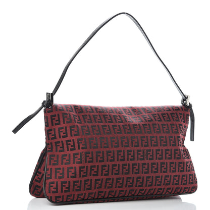 Fendi Zucchino Baguette Red Black 3 of 9