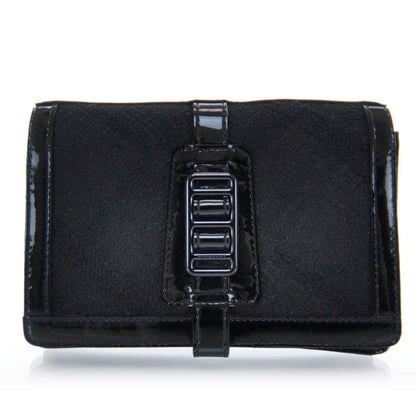 Burberry Patent Glitter Nova Check Bag Black 1 of 8