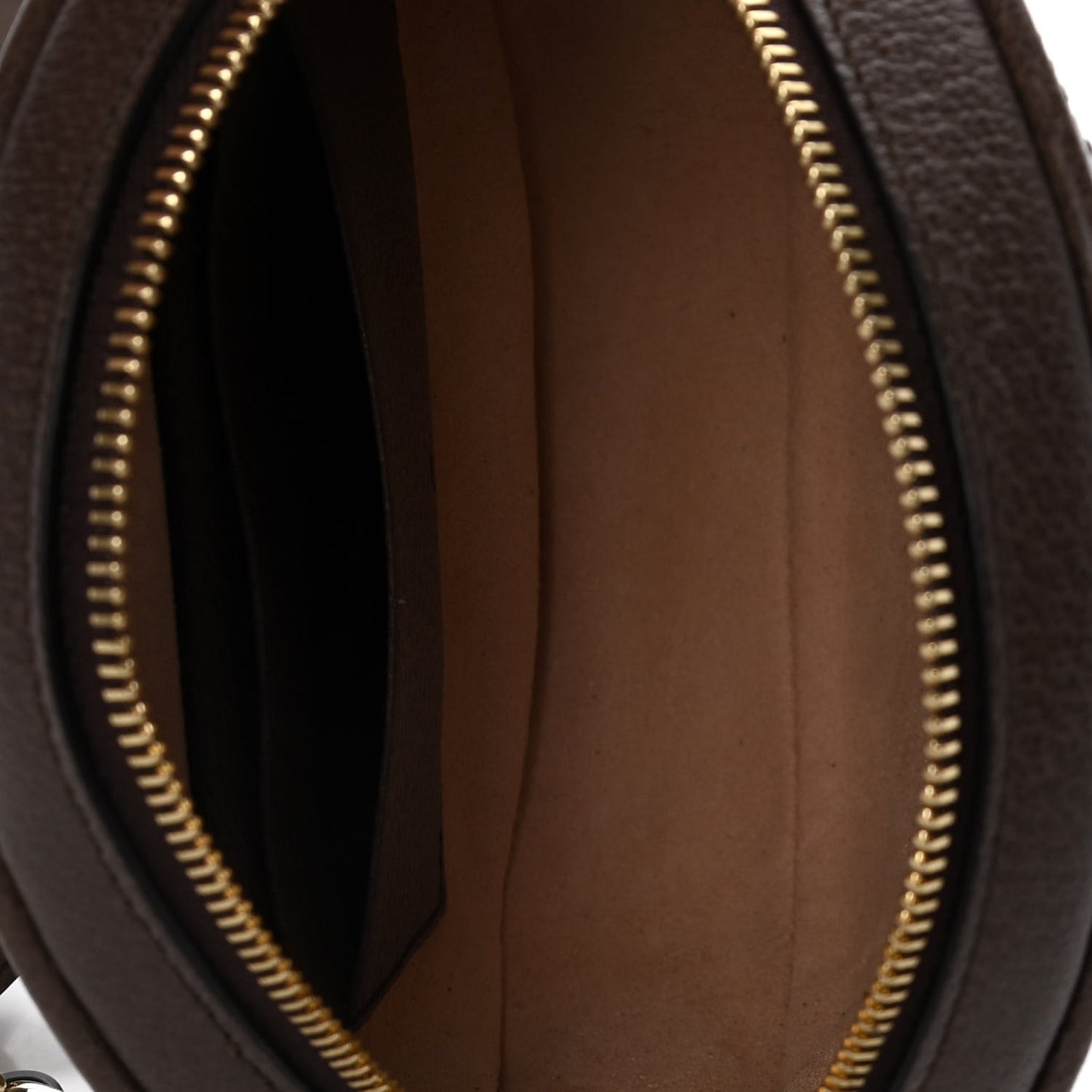 GG Supreme Monogram Web Mini Ophidia Round Backpack Brown