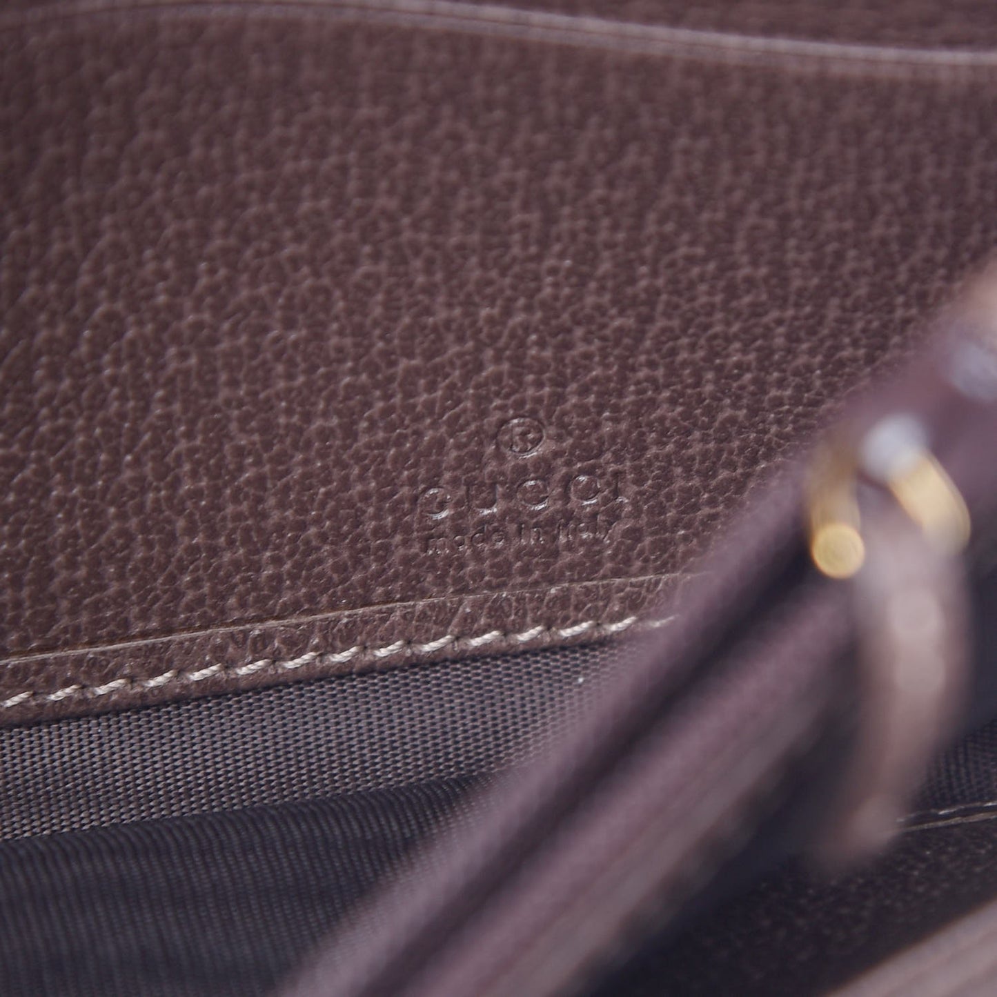 GG Supreme Monogram Web Ophidia Wallet On Chain Brown