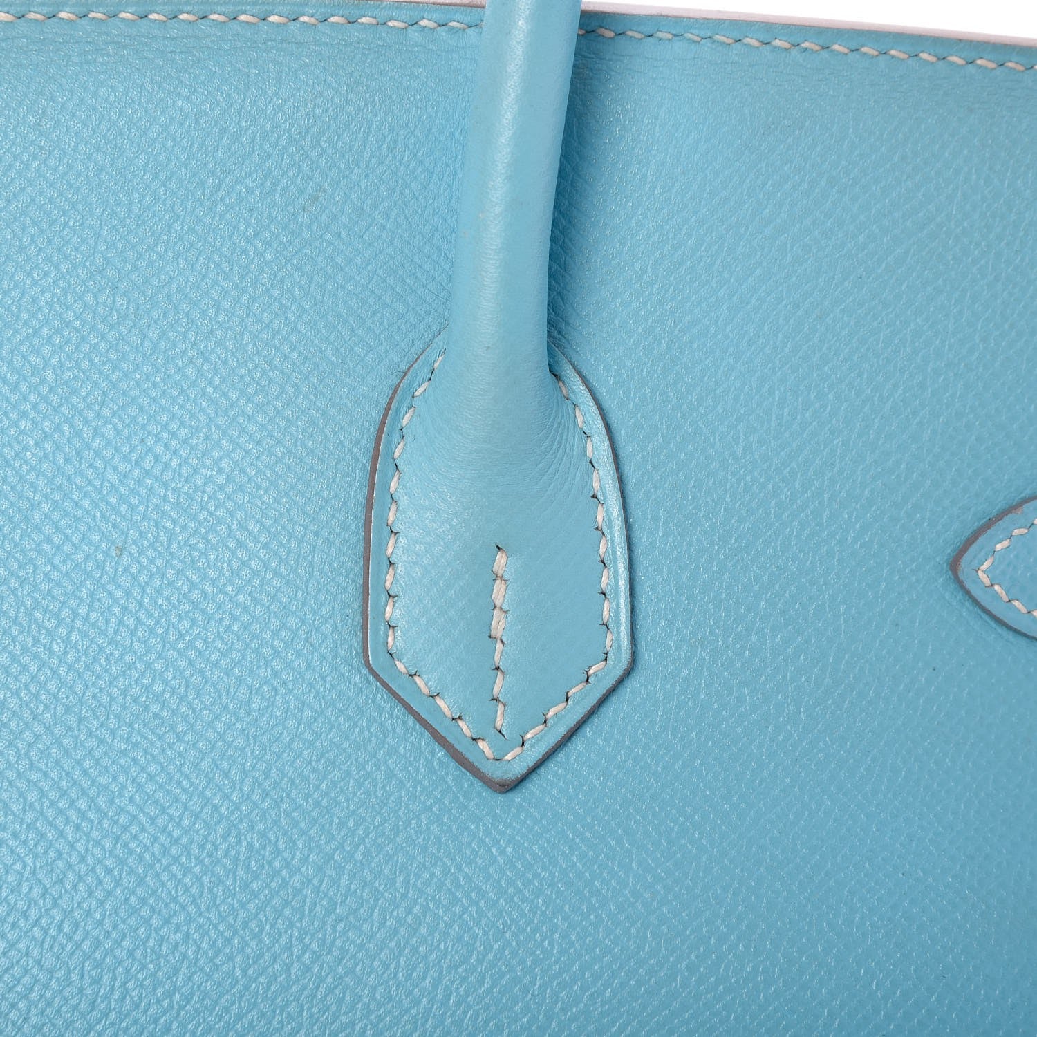Hermes Epsom Candy Birkin 35 Celeste Mykonos 26 of 38