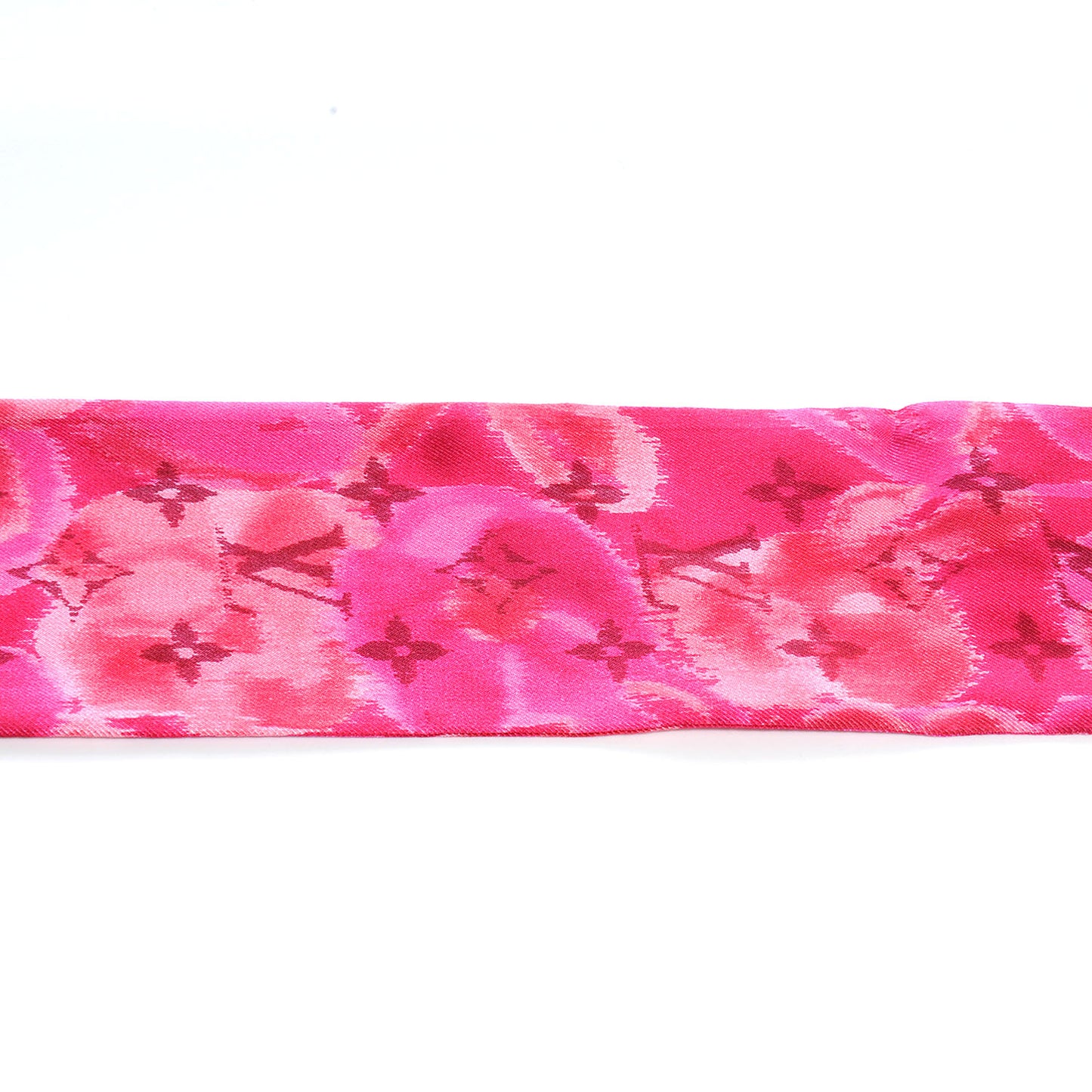 Silk Monogram Ikat Summer Bandeau Rose Indien