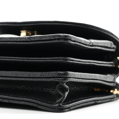 Chanel Caviar Quilted Clutch With Chain Black 11 of 12